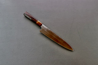 Yoshikazu Ikeda Oil Quenched Honyaki White #3 Gyuto 240mm - Thecooksedge