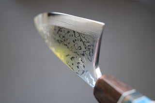 Yauji Yoshihiro Damascus Deba 180mm - Thecooksedge