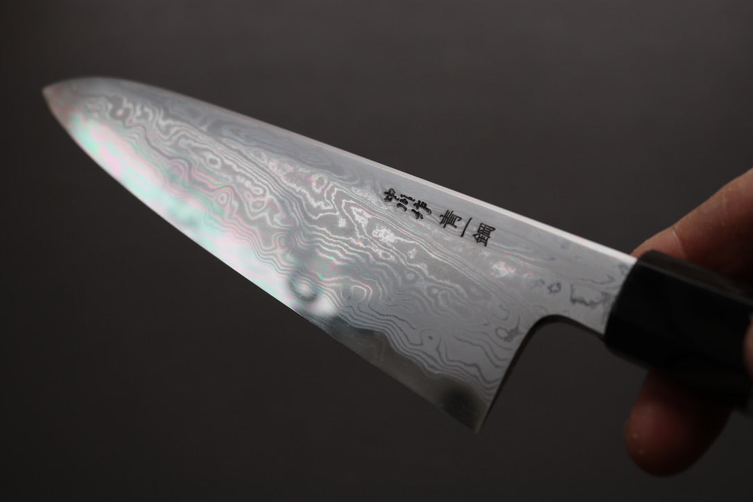 Nakagawa x Myojin Blue #1 Damascus Gyuto 210mm - Thecooksedge