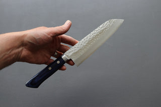 Masutani VG10 Tsuchime Santoku 170mm - Thecooksedge