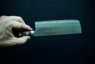 Masutani VG1 Tsuchime Nakiri 165mm Red Handle - Thecooksedge