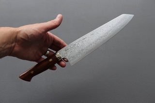 Yoshihiro Yauji Blue #2 Damascus Kiritsuke Gyuto 210mm - Thecooksedge