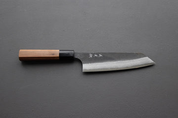 Yoshimi Kato Damascus Kurouchi AS Bunka 170mm - Thecooksedge