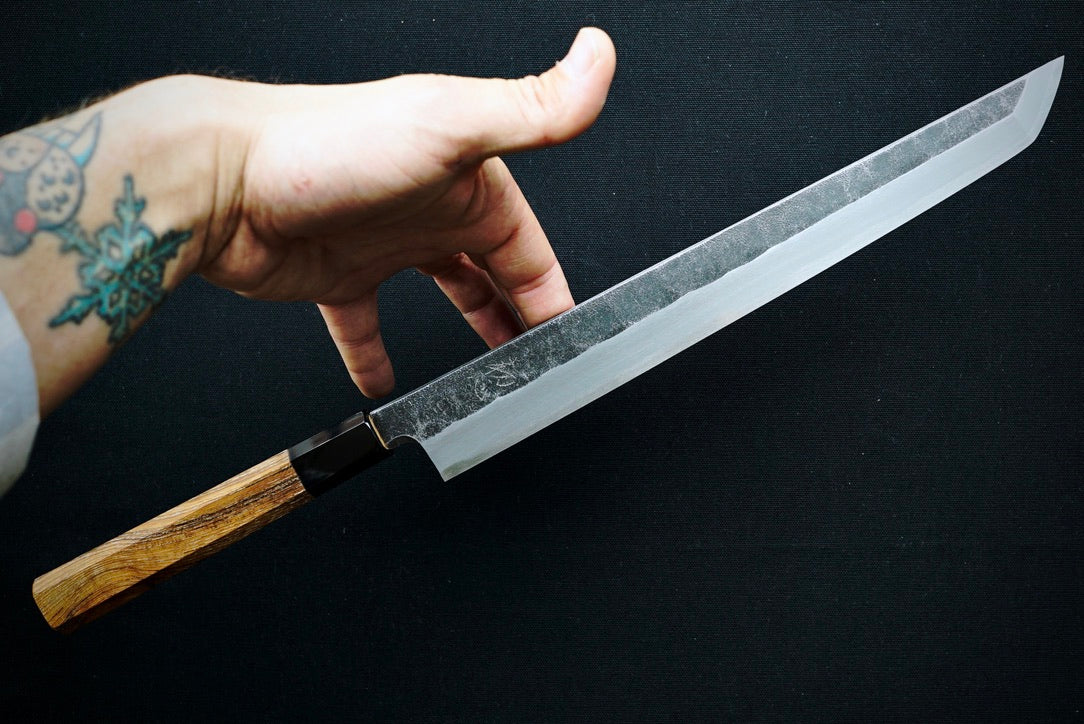 Shirasagi Kurouchi Sakimaru Yanagiba 300mm - Thecooksedge