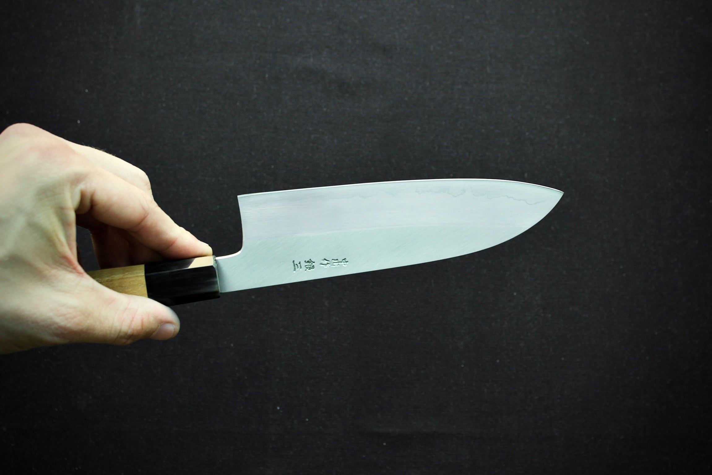 Nakagawa Hamono Ginsan Santoku 180mm - Thecooksedge