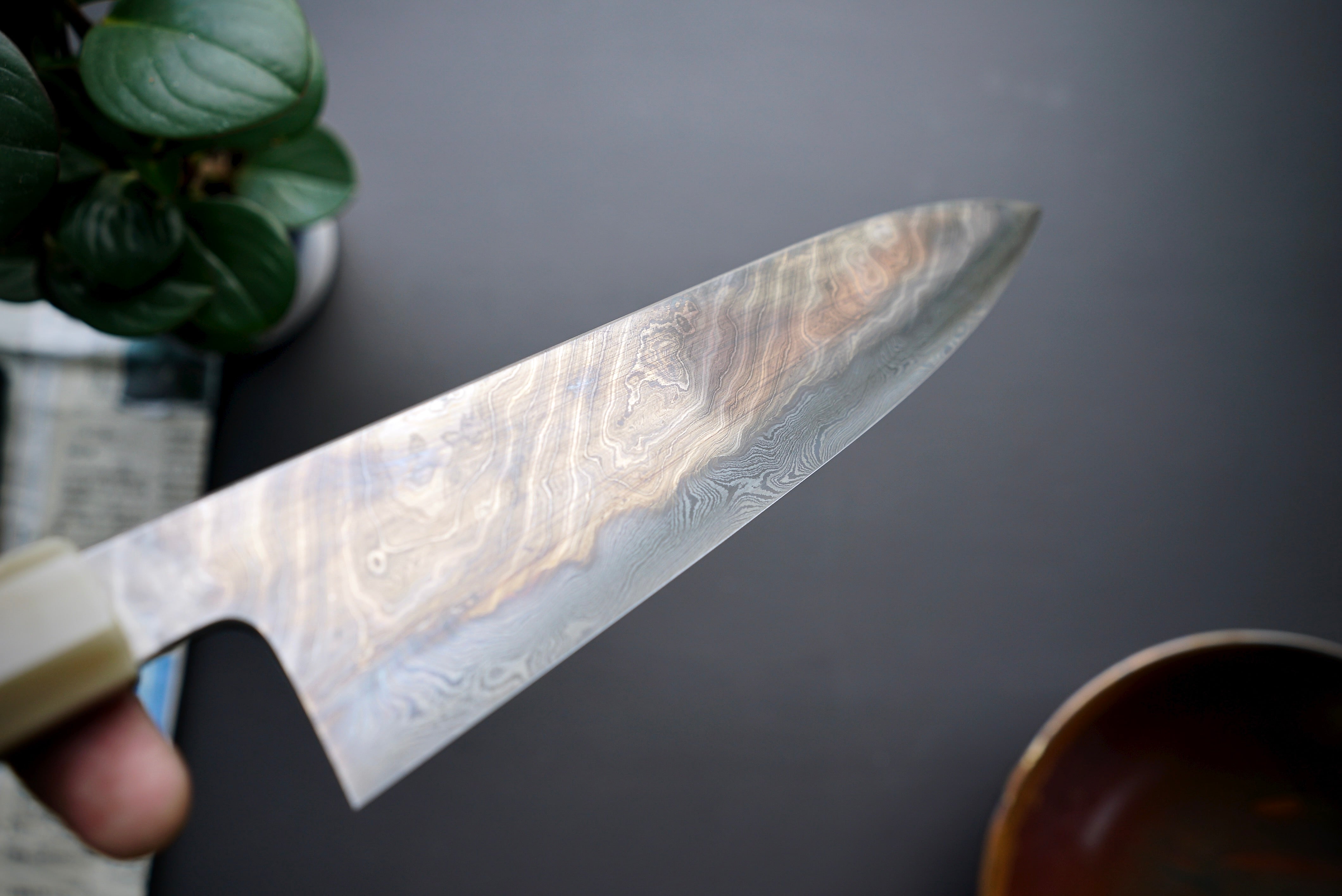 Shoichi Hashimoto Yuzan Damascus Gyuto 240mm - Thecooksedge