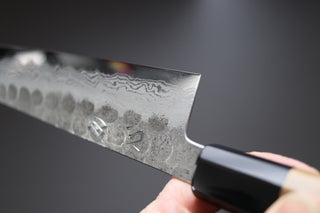 Hatsukokoro Inazuma AS Damascus Kiritsuke 210mm - Thecooksedge