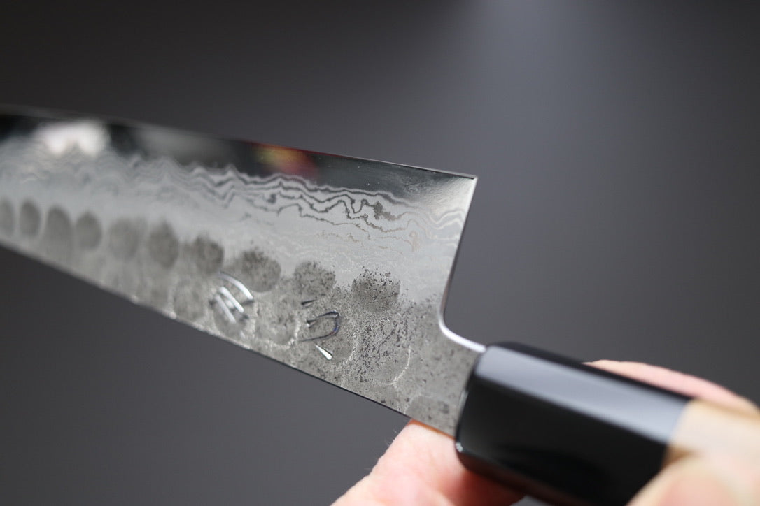 Hatsukokoro Inazuma AS Damascus Kiritsuke 240mm - Thecooksedge