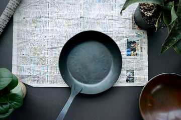 Hand Forged Iron Frying Pan w/Removable Handle - Thecooksedge