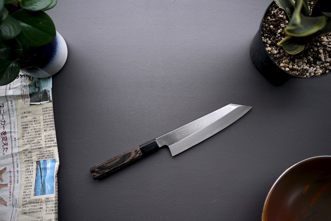 Hatsukokoro Shirasagi Single Bevel Kiritsuke 195mm - Thecooksedge