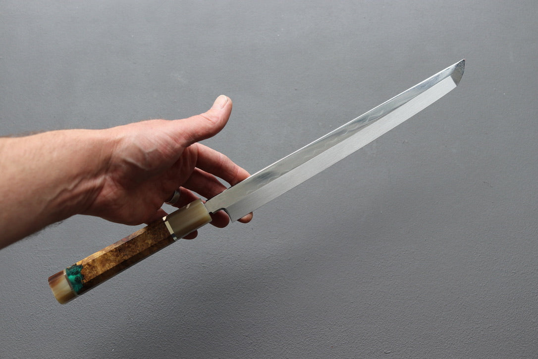 Satoshi Nakagawa Honyaki Sakimaru Yanagiba 270mm - Thecooksedge