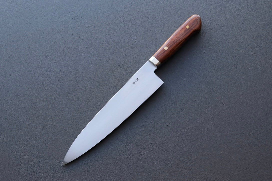 Yoshikazu Ikeda White#3 Namiukashi Gyuto 210mm - Thecooksedge