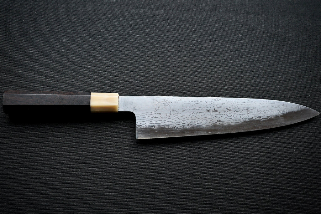 Komorebi Damascus Blue #1 Gyuto 240mm - Thecooksedge