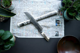 Takeshi Saji R2 Diamond Damascus Sakimaru Sujihiki 240mm - Thecooksedge