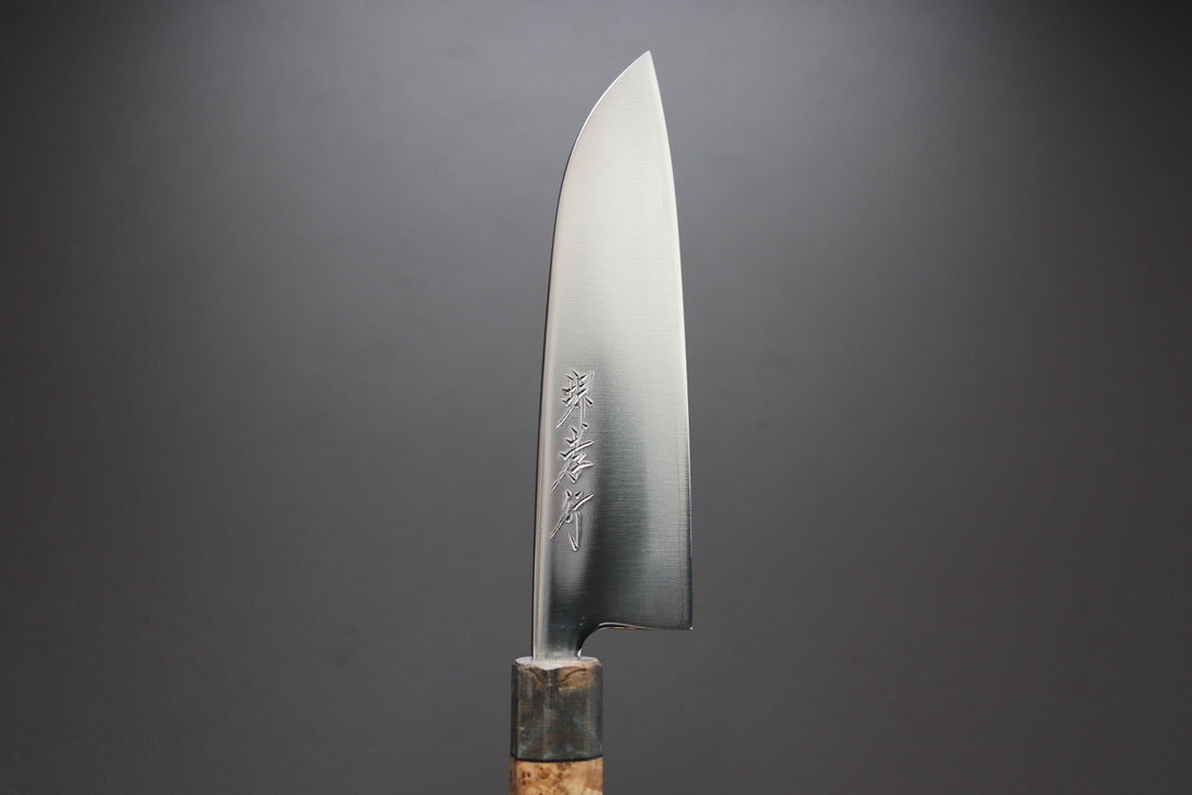 Sakai Takayuki SRS-15 Santoku 165mm custom handle - Thecooksedge