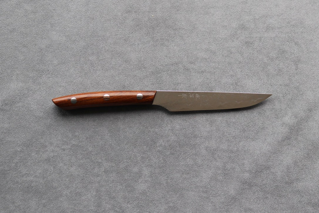 Takeshi Saji R2 Diamond Damascus Steak Knife - Thecooksedge