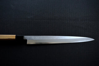 Sakai Kikumori White#1 Damascus Yanagiba 300mm - Thecooksedge