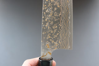 Takeshi Saji VG10 Damascus Bunka 165mm - Thecooksedge