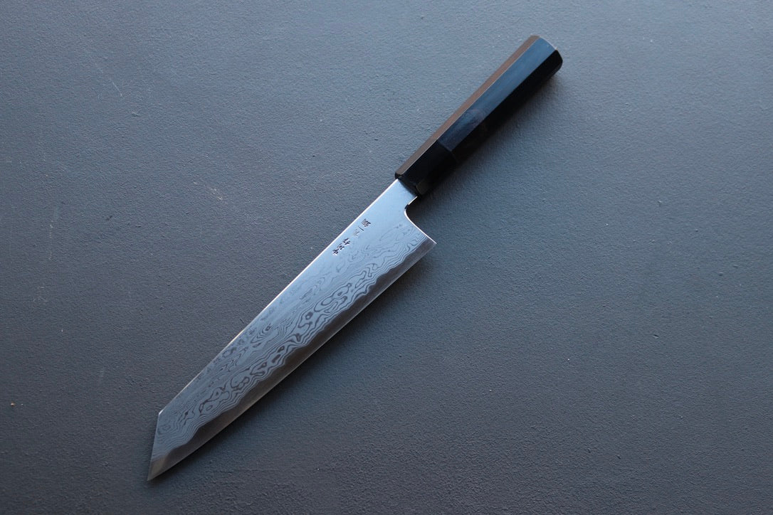 Nakagawa x Myojin Blue #1 Damascus Kiritsuke Gyuto 240mm - Thecooksedge