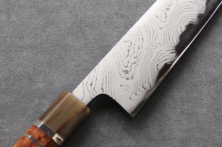 Hatsukokoro Hyomon Damascus Gyuto 210mm - Thecooksedge