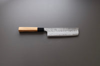 Hatsukokoro Inazuma AS Damascus Nakiri 165mm - Thecooksedge