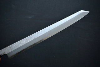 Sakai Kikumori White#1 Damascus Kiritsuke Yanagiba 300mm - Thecooksedge