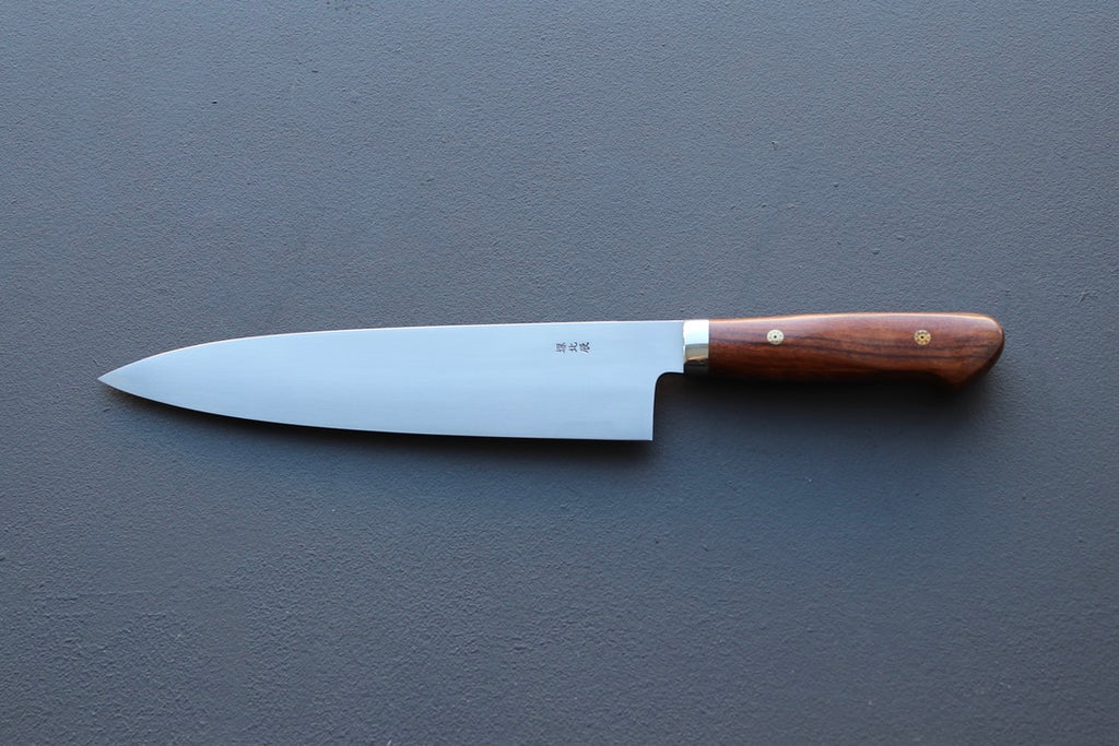 Yoshikazu Ikeda White#3 Namiukashi Gyuto 210mm - Thecooksedge