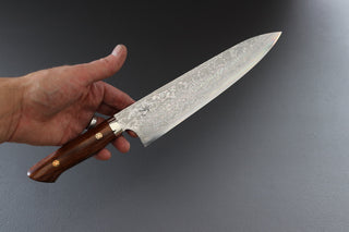 Yoshihiro Yauji Blue #2 Damascus Gyuto 210mm - Thecooksedge