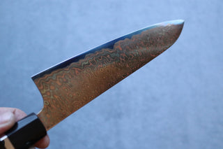 Nigara Hamono Aogami #2 Rainbow Damascus Gyuto 240mm - Thecooksedge