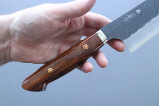 Nigara Hamono SG2 Kurouchi Kiritsuke Gyuto 240mm w/Custom Western Ironwood Handle - Thecooksedge