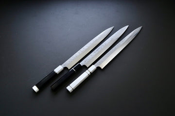 Yauji Yoshihiro Damascus Yanagiba 300mm - Thecooksedge