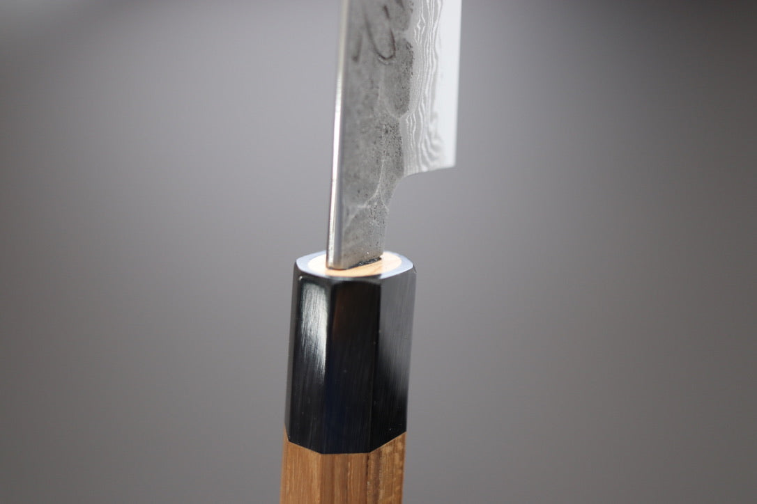 Hatsukokoro Inazuma AS Damascus Petty 150mm - Thecooksedge
