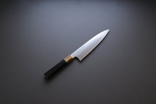 Sukenari ZDP189 Migaki Gyuto 200mm w/Ebony Handle - Thecooksedge