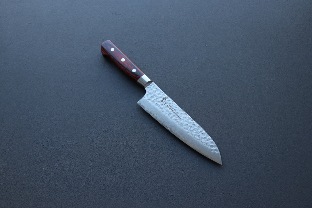 Sakai Takayuki 33 Layer Damascus Santoku 160mm - Thecooksedge