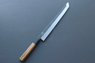 Hatsukokoro Single Bevel Kurouchi Sakimaru Yanagiba 330mm - Thecooksedge