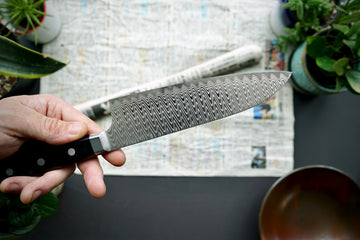 Hayabusa Damascus HAP40 Santoku 180mm - Thecooksedge