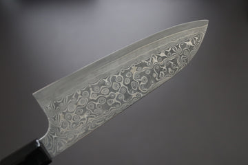 Nigara Hamono SG2 Damascus Santoku 180mm - Thecooksedge