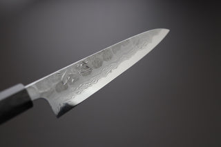 Hatsukokoro Inazuma AS Damascus Petty 150mm - Thecooksedge