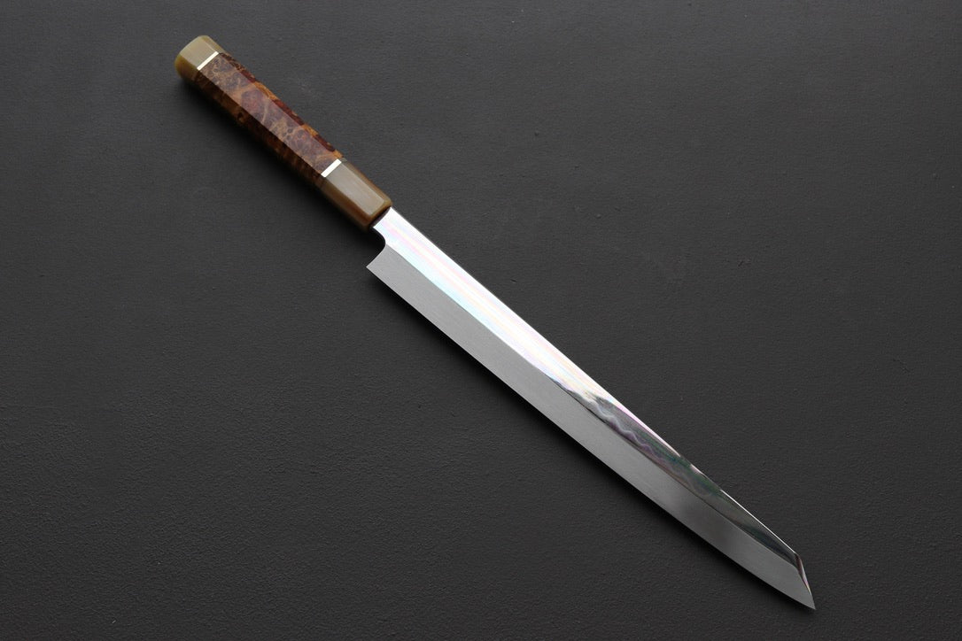 Satoshi Nakagawa Honyaki Kiritsuke Yanagiba 300mm - Thecooksedge