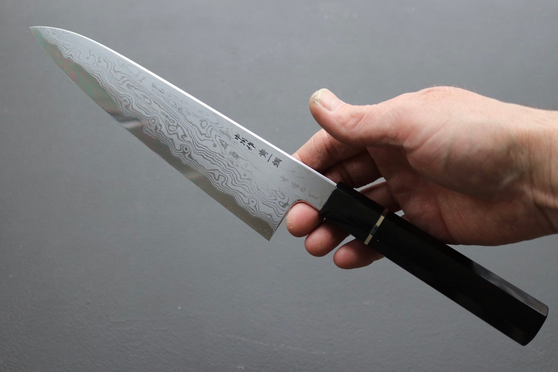 Nakagawa x Myojin Blue #1 Damascus Gyuto 210mm - Thecooksedge