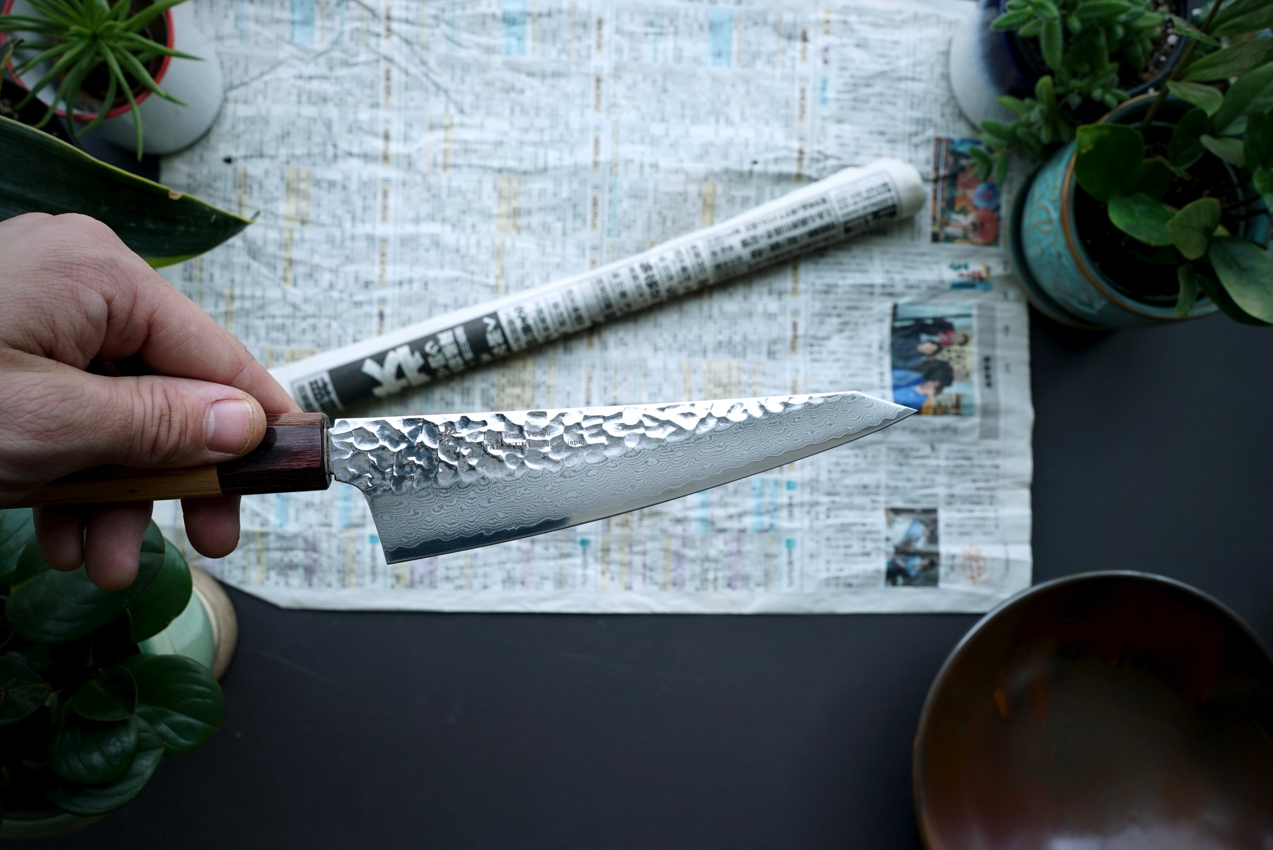 Sakai Takayuki 33 Layer Damascus Honesuki 180mm - Thecooksedge