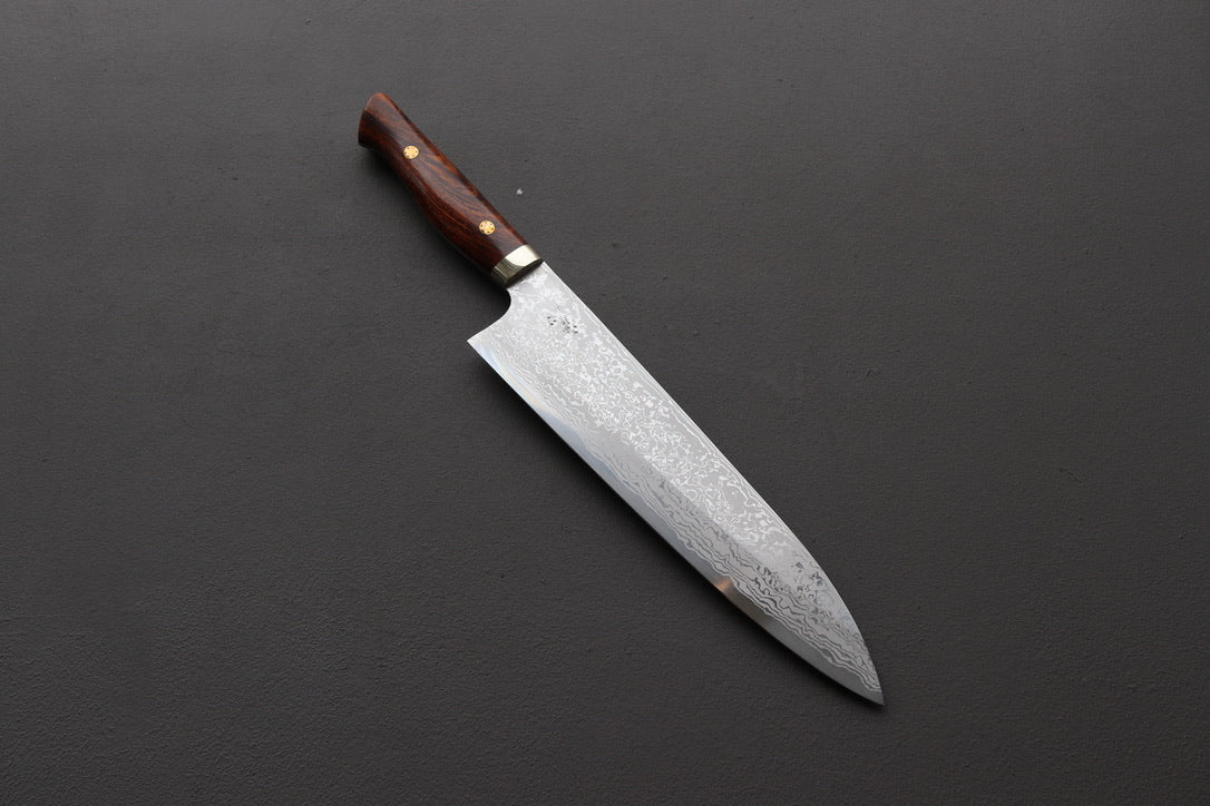 Yoshihiro Yauji Blue #2 Damascus Gyuto 240mm - Thecooksedge
