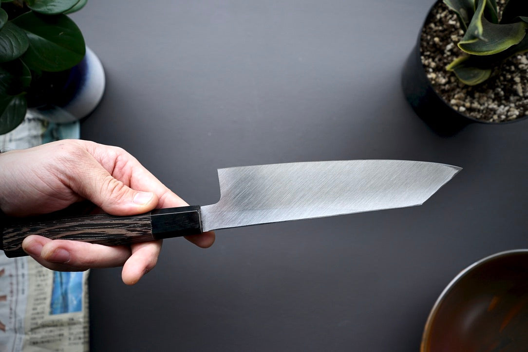 Hatsukokoro Shirasagi Single Bevel Kiritsuke 195mm - Thecooksedge