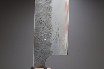 Hatsukokoro Inazuma AS Damascus Nakiri 165mm - Thecooksedge