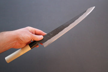 Mutsumi Hinoura Kurouchi Sujihiki 270mm - Thecooksedge