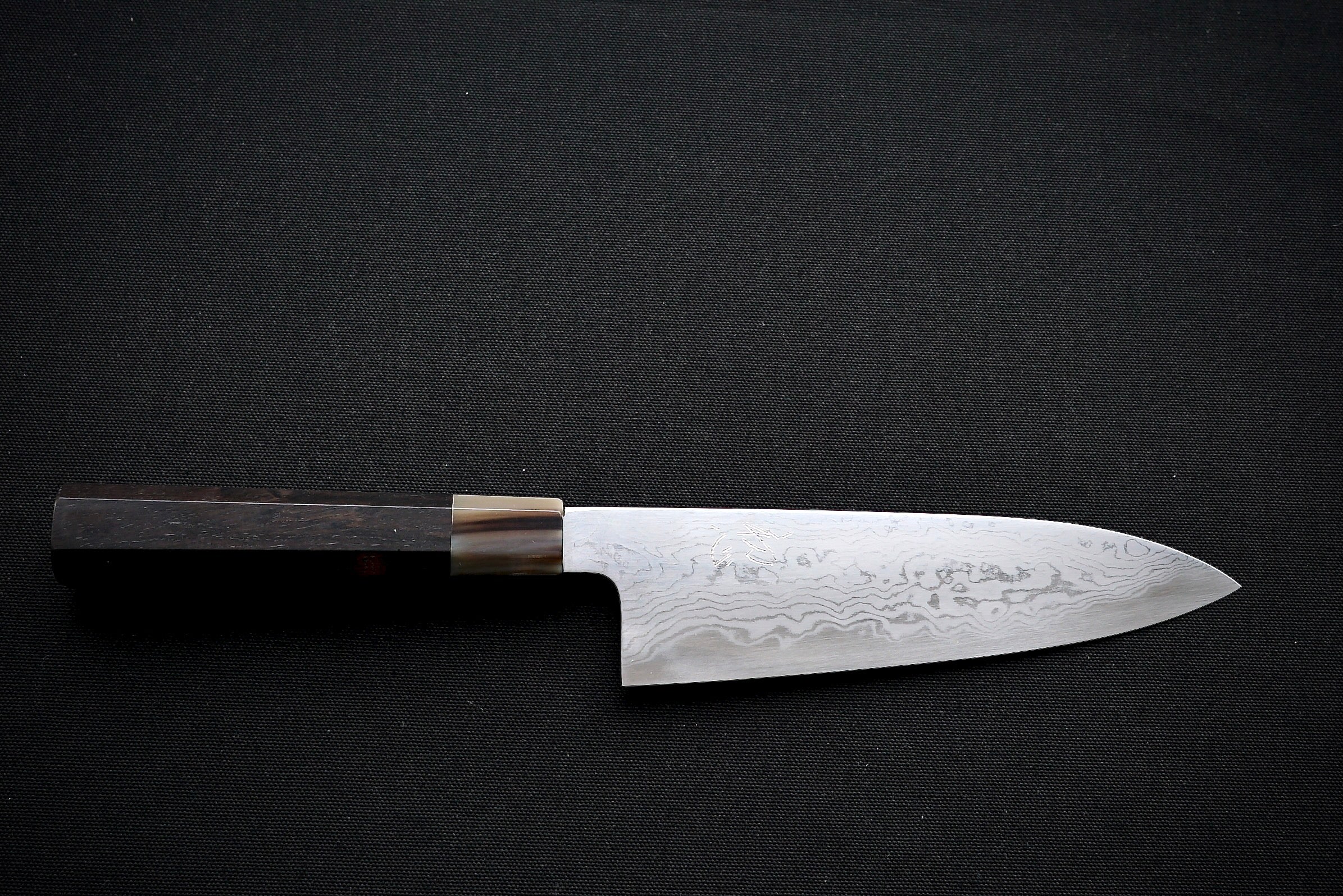 Komorebi Damascus Blue #1 Santoku 180mm - Thecooksedge