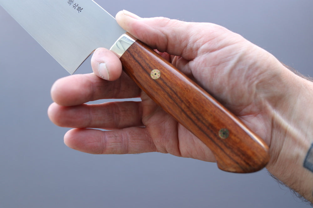 Yoshikazu Ikeda White#3 Namiukashi Gyuto 210mm - Thecooksedge