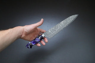 Yoshimi Kato SG2 Damascus Gyuto 210mm - Thecooksedge