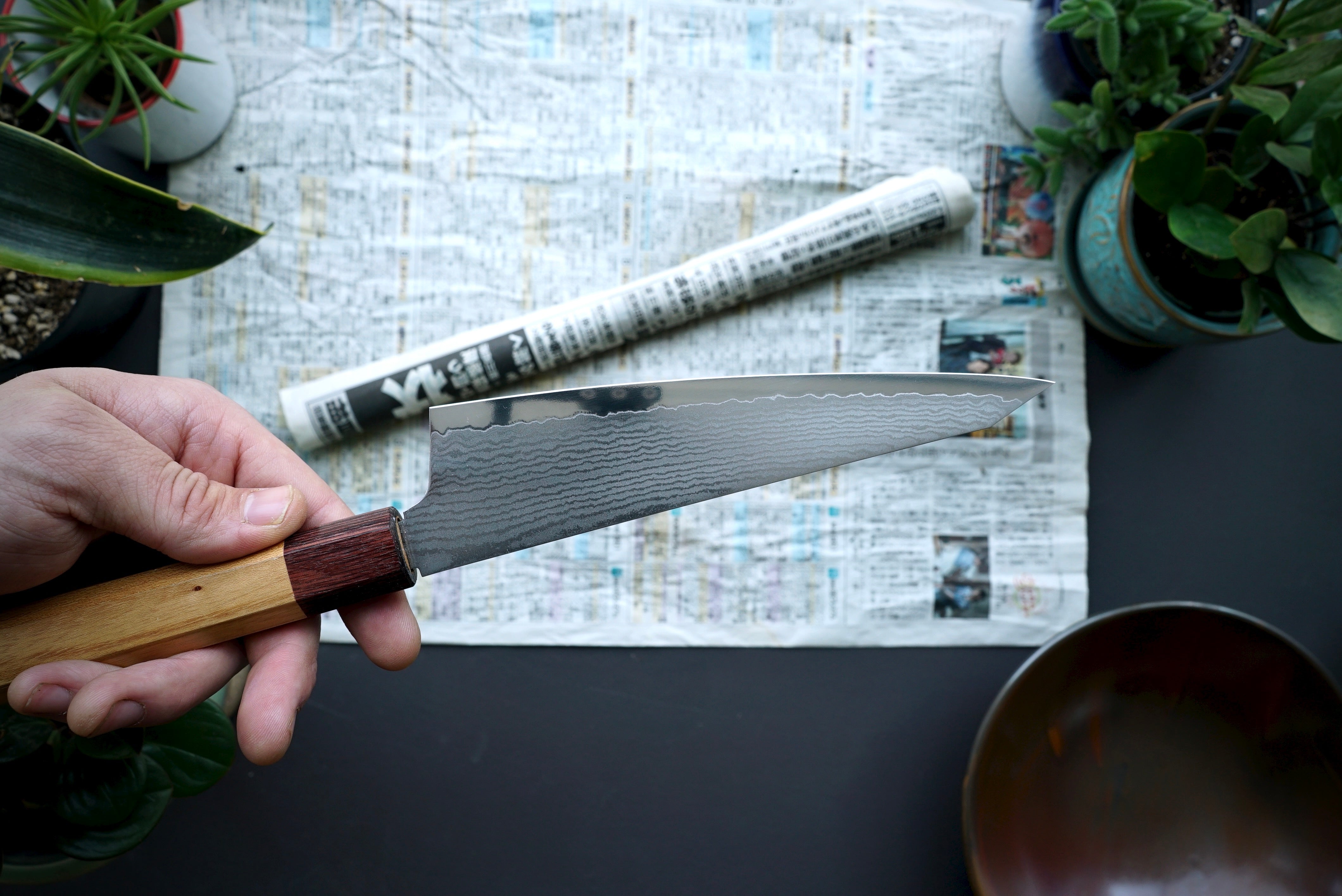 Sakai Takayuki 33 Layer Damascus Honesuki 180mm - Thecooksedge