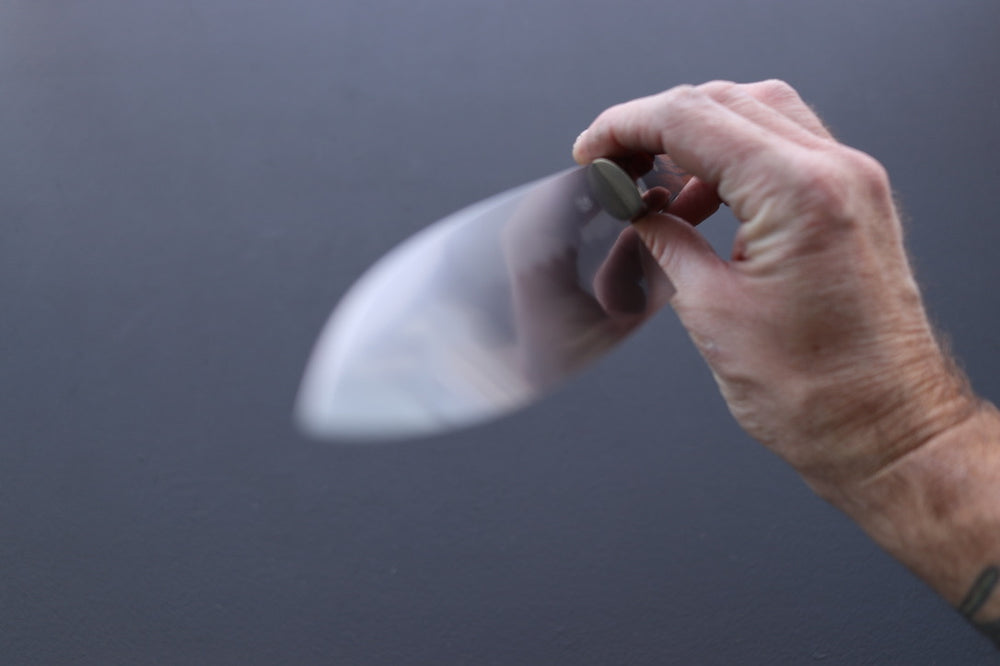 Yoshikazu Ikeda White#3 Namiukashi Gyuto 210mm - Thecooksedge